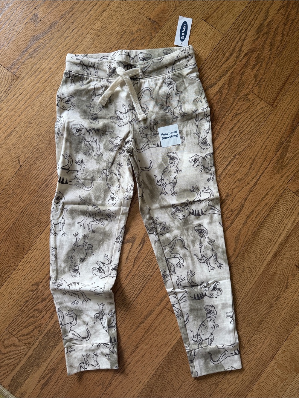 Old Navy Beige Dino-Print Joggers